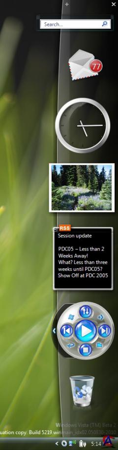 Windows Sidebar 6.0 for XP Rus