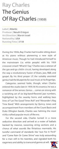 Ray Charles - The Genius Of Ray Charles