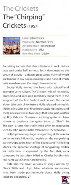 Buddy Holly & The Crickets - The "Chirping" Crickets