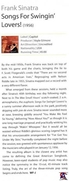 Frank Sinatra - Songs For Swingin Lovers!