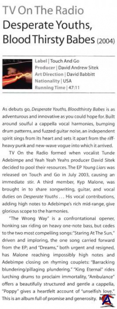 TV On The Radio - Desperate Youth, Blood Thirsty Babes