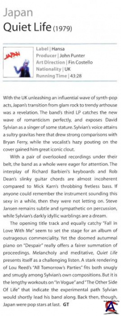 Japan - Quiet Life (Remastered 2004)