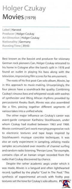 Holger Czukay - Movies