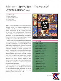 John Zorn - Spy Vs. Spy: The Music Of Ornette Coleman
