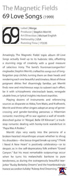 The Magnetic Fields - 69 Love Songs