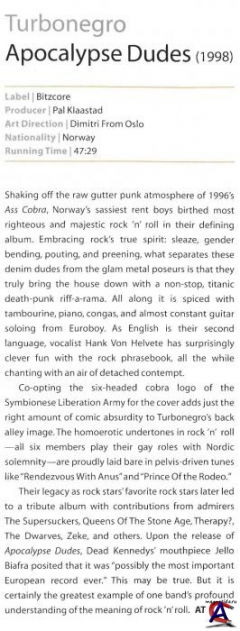 Turbonegro - Apocalypse Dudes