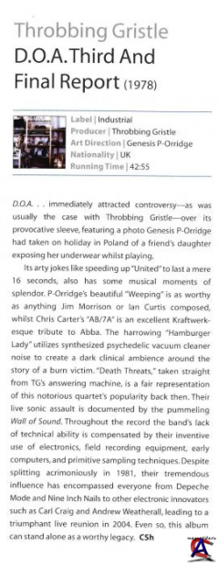 Throbbing Gristle - D.o.A. The Third And Final Report