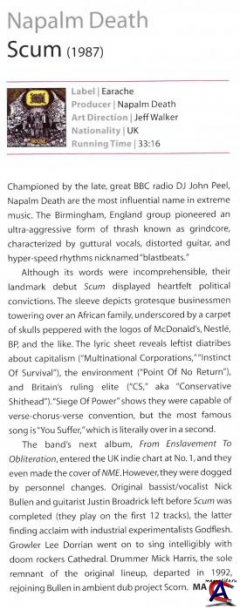 Napalm Death - Scum (Limited Edition)