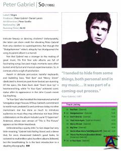 Peter Gabriel - So: 25th Anniversary Deluxe Edition Box Set