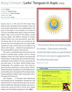 King Crimson - Larks Tongues In Aspic (40th Anniversary Box Set)