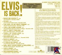 Elvis Presley With The Jordanaires - Elvis Is Back!